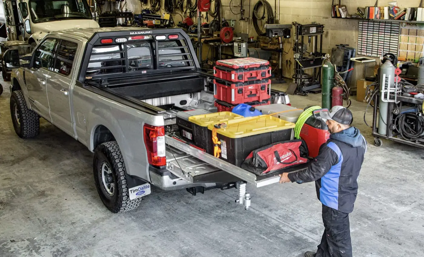 Screenshot CargoGlide components staged with custom transport racks for powder coating